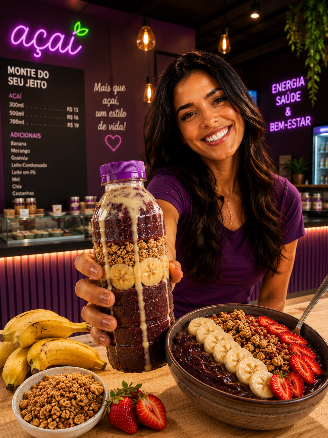 Prepare o açaí